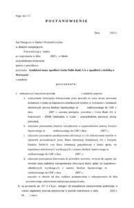 Zabezpieczenie roszczeń w sprawach kredytów indeksowanych/denominowanych